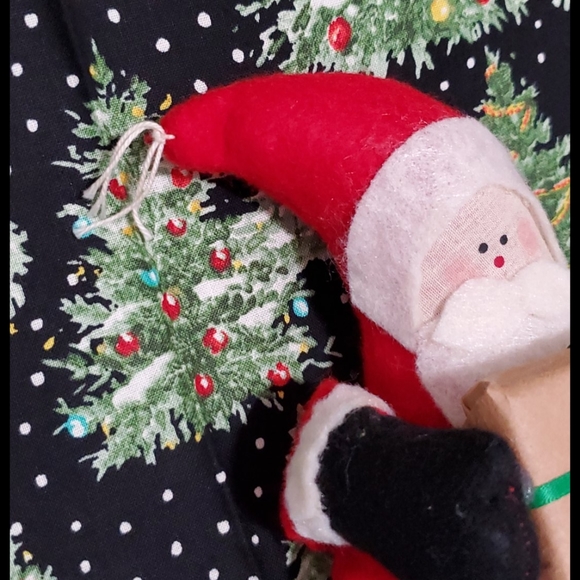 Handmade Santa Claus ornament happy chic country folk style Holiday Christmas - Picture 2 of 5